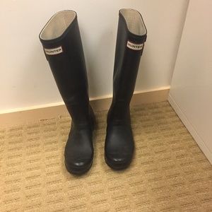 Hunter Original Tall Matte Black Rainboots
